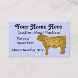 ビーフのパッキングおよび虐殺 名刺
