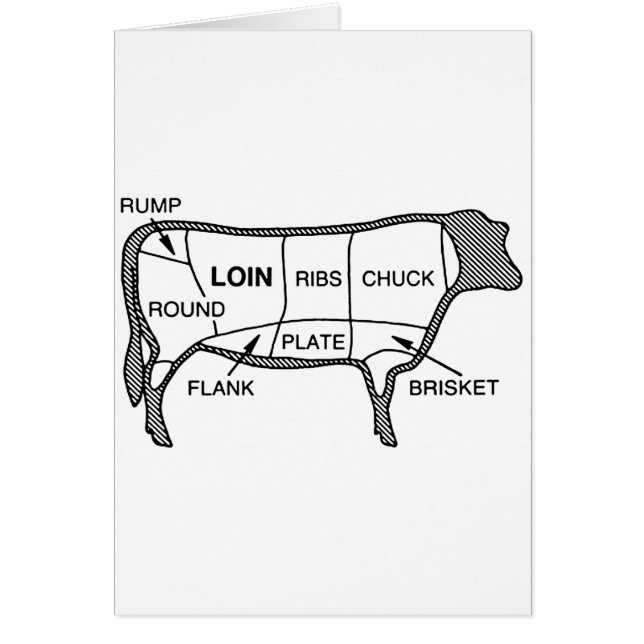 ビーフの図表 (正面)