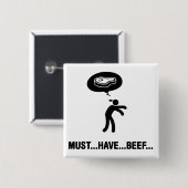 ビーフの恋人 缶バッジ (正面&裏面)