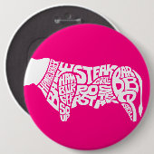 ビーフの食べる人の図表 缶バッジ (正面&裏面)