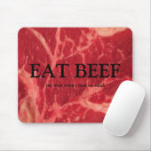 ビーフを、西勝たれませんでしたサラダで食べて下さい マウスパッド (マウス)