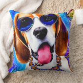 ビーファンキーグル犬 クッション (ブランケット)