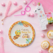 ビーファースト誕生日プレートガール ペーパープレート (パーティー)