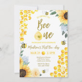 ビーファースト誕生日招待状ファーストbeeデイ招待状 招待状 (正面)