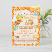 ビーファースト誕生日招待状-ガール 招待状 (スタンド正面)