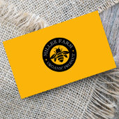 ビーファームビーキーパーロゴイエロー&ブラック 名刺