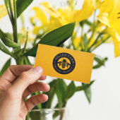 ビーファームビーキーパーロゴイエロー&ブラック 名刺