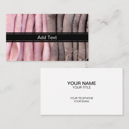 ビーフアンドハム 名刺 (正面/裏面)