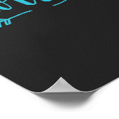 ビーフィアレスやる気を起こさせる引用文ティール（緑がかった色）シーグリーン ポスター (角)