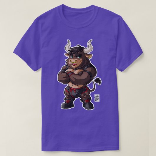 ビーフィーブルレッド詳細bearzooシリーズ tシャツ (デザイン正面)