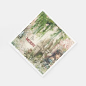 ビーフェアメリーリー城ナプキン – エンチャントされたウッドランド スタンダードランチョンナプキン (角)