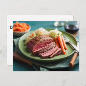 ビーフキャベツとニンジン ポストカード (正面/裏面)