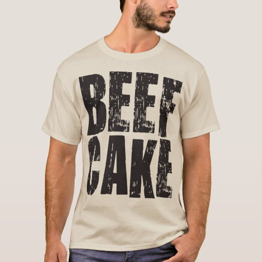 ビーフケーキ – ボディビルシャツ Tシャツ (正面)