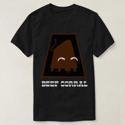 ビーフコーラルファストフード焼肉 Tシャツ (デザイン正面)