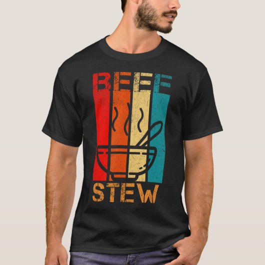 ビーフシチュー好き家族の夕食感謝祭クリスマス Tシャツ (正面)