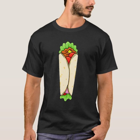 ビーフシャワルマ アラビアのシャワルマ 中東料理 Tシャツ (正面)
