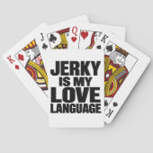 ビーフジャーキーが私の愛の言語 Funny Beef Jerky トランプ (裏面)