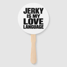 ビーフジャーキーが私の愛の言語 Funny Beef Jerky ハンドファン