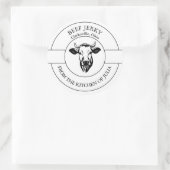 ビーフジャーキーラベル ラウンドシール (バッグ)