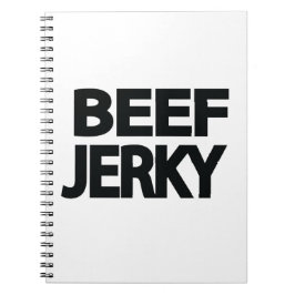 ビーフジャーキー大文字タイポグラフィー ノートブック