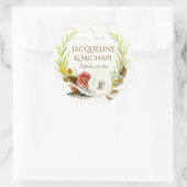 ビーフスティッカー樺の木ウッドユーカリプタスリーフリース ラウンドシール (バッグ)