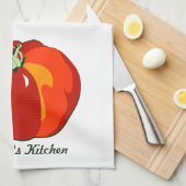 ビーフステーキトマト キッチンタオル (四つ折り)