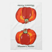 ビーフステーキトマト キッチンタオル (縦)