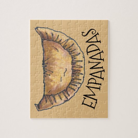 ビーフチーズエンパナダス中南米フードペストリー ジグソーパズル (縦)