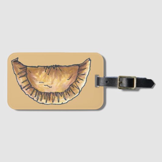 ビーフチーズエンパナダス中南米フードペストリー ラゲッジタグ (正面横)