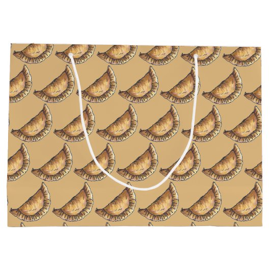 ビーフチーズエンパナダス中南米フードペストリー ラージペーパーバッグ (裏面)