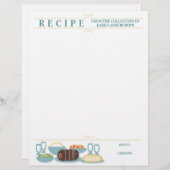 ビーフディナーメイン料理本レシピレターヘッド (正面/裏面)