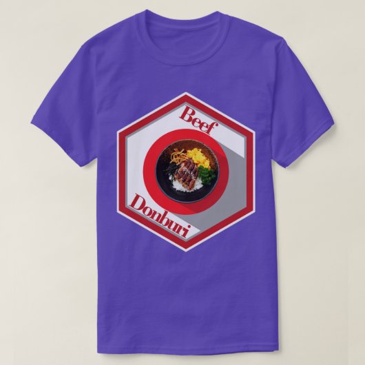ビーフドンブリ Tシャツ (デザイン正面)