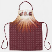 ビーフハムポークステーキ肉愛好家料理焼き エプロン (正面)