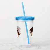 ビーフブリスケット漫画イラストレーション アクリルタンブラー (左)