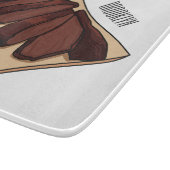 ビーフブリスケット漫画イラストレーション カッティングボード (角)