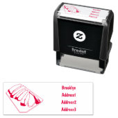 ビーフブリスケット漫画イラストレーション セルフインキングスタンプ (インサイチュ)