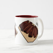 ビーフブリスケット漫画イラストレーション ツートーンマグカップ (正面右)