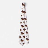 ビーフブリスケット漫画イラストレーション ネクタイ (正面)