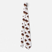 ビーフブリスケット漫画イラストレーション ネクタイ (裏面)