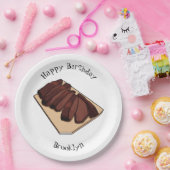 ビーフブリスケット漫画イラストレーション ペーパープレート (パーティー)