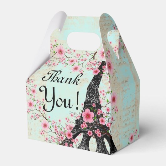 ビーフボックスパリエッフェルタワーアクアブルー フェイバーボックス (正面サイド)