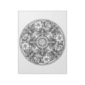 ビーフラワーガーデンマンダラカラーリングブックパッド ノートパッド (回転)