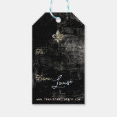ビーフランスのと花市場ギフトパーソナライズされたラベル ギフトタグ (裏面)