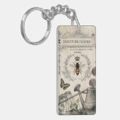 ビーフランスのガーデン キーホルダー (正面左)