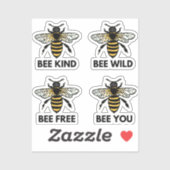 ビーフリーワイルドkindユー(昆虫)マルハナバチ 図解入りの、写真付きの シール (シート)