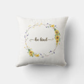 ビーフレンドリーひまわりフローラ植物リース クッション (裏面)