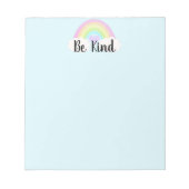 ビーフレンドリーパステルウォーターカラーレインボー ノートパッド (正面)