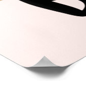 ビーフレンドリーヒョウ虹ボホピ感動的ンク ポスター (角)