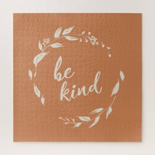 ビーフレンドリー感動的引用文テラコッタリース ジグソーパズル (縦)