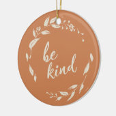 ビーフレンドリー感動的引用文テラコッタリース セラミックオーナメント (左)